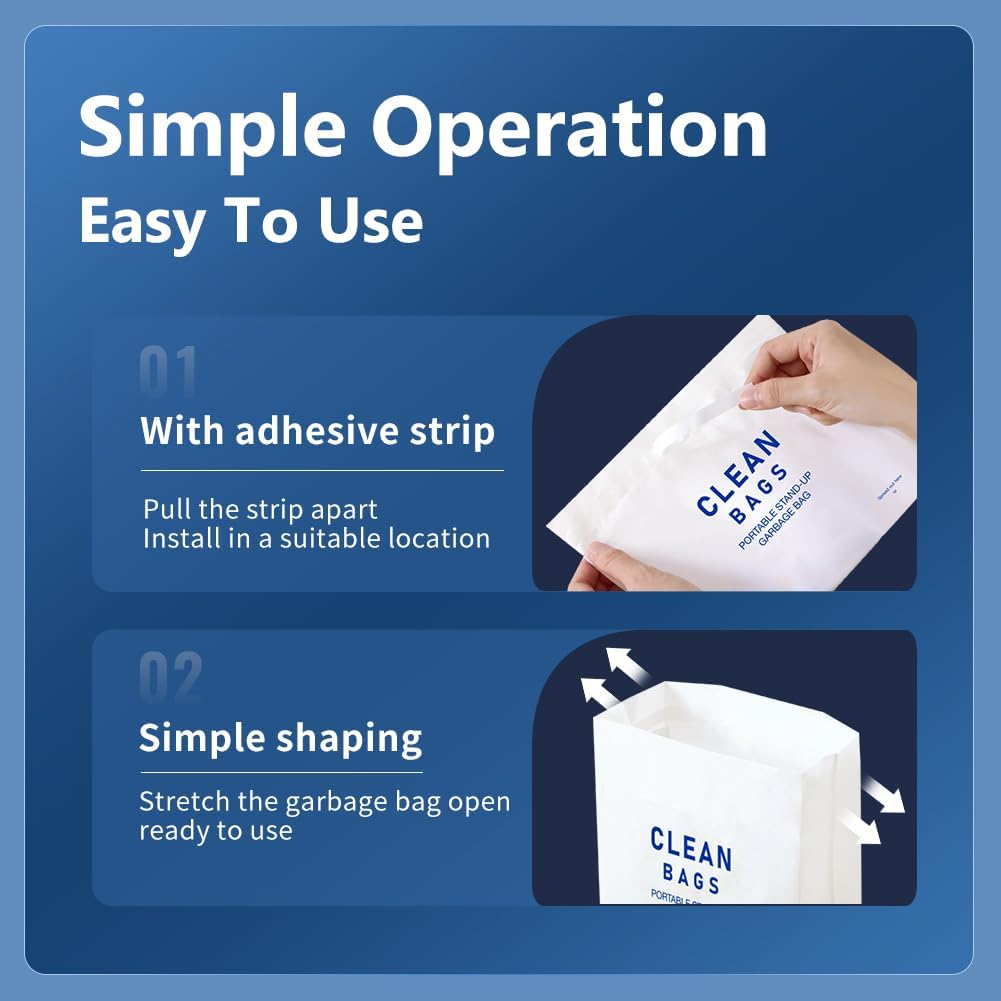 Waterproof Disposable Car Trash Bags