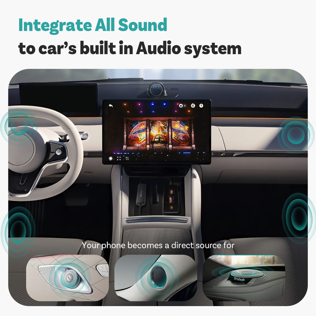 (🎉Summer Sale 40% OFF) Ottocast® Mirror Touch |Screen Mirroring+Bi-Directional Control+Wireless CarPlay