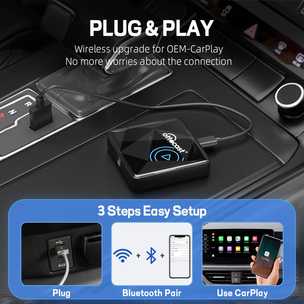 OTTOCAST® U2AIR Pro Wireless CarPlay Adapter