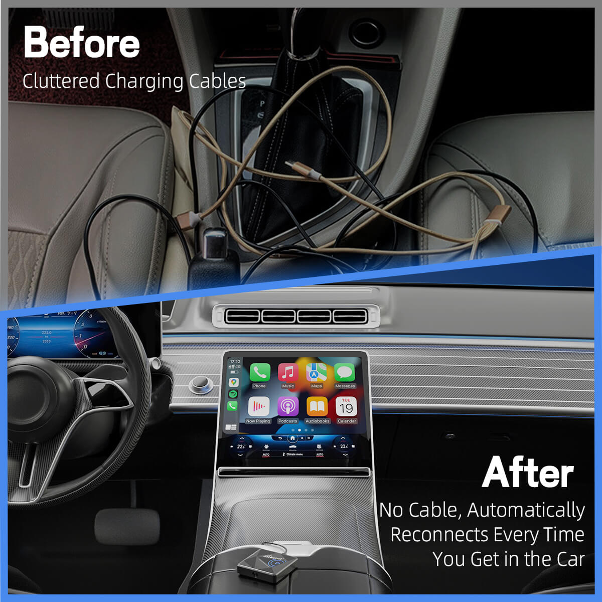 OTTOCAST® U2AIR Pro Wireless CarPlay Adapter