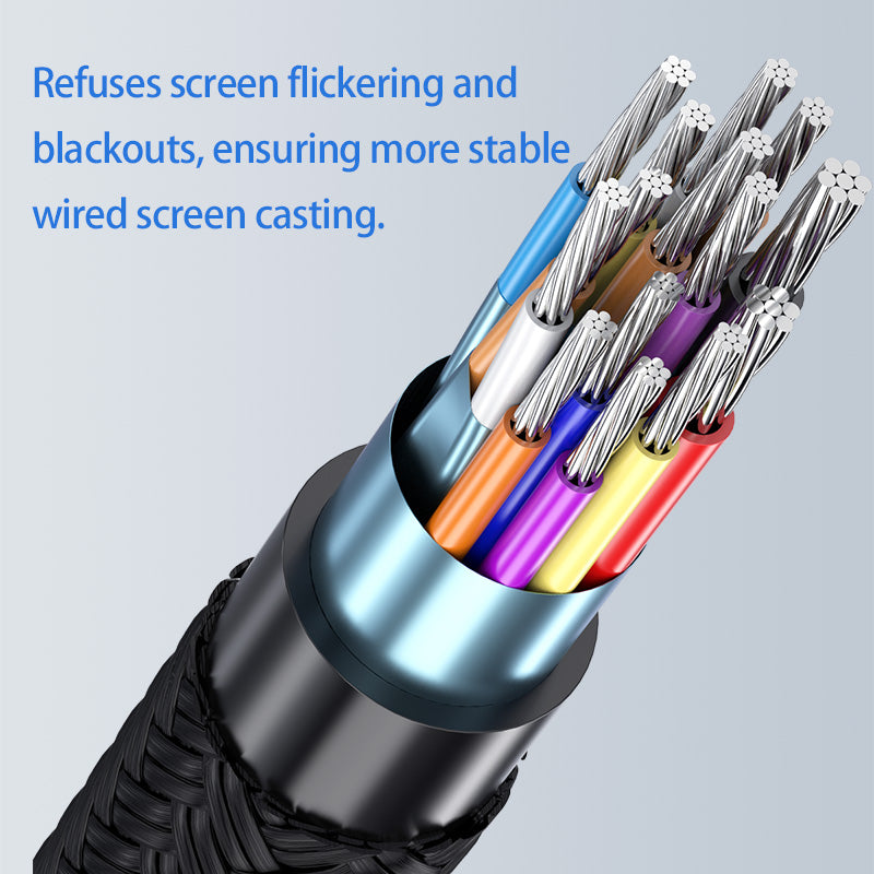 OTTOCAST® Type-C-HDMI Cable for iPhone 15 Series, MacBook Pro/Air, iPad Pro, Android Series