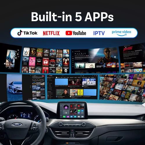 (🎄Christmas Sale 44% OFF)Ottocast® Play2Video Pro - Netflix, YouTube, Prime Video & Wireless CarPlay Android Auto Adapter